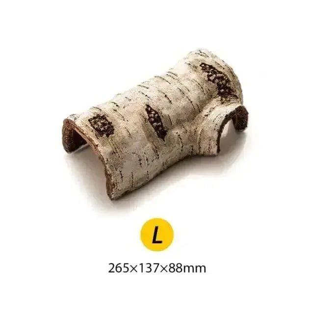 Reptile Habitat Resin Ornament Hideout Cave Bark Bend Leopard Gecko Spider Snake Turtle - Talis Us