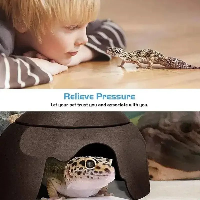 Reptile Hides Humidification Cave Damp Hideout, Suitable For Lizards Leopard Gecko - Talis Us