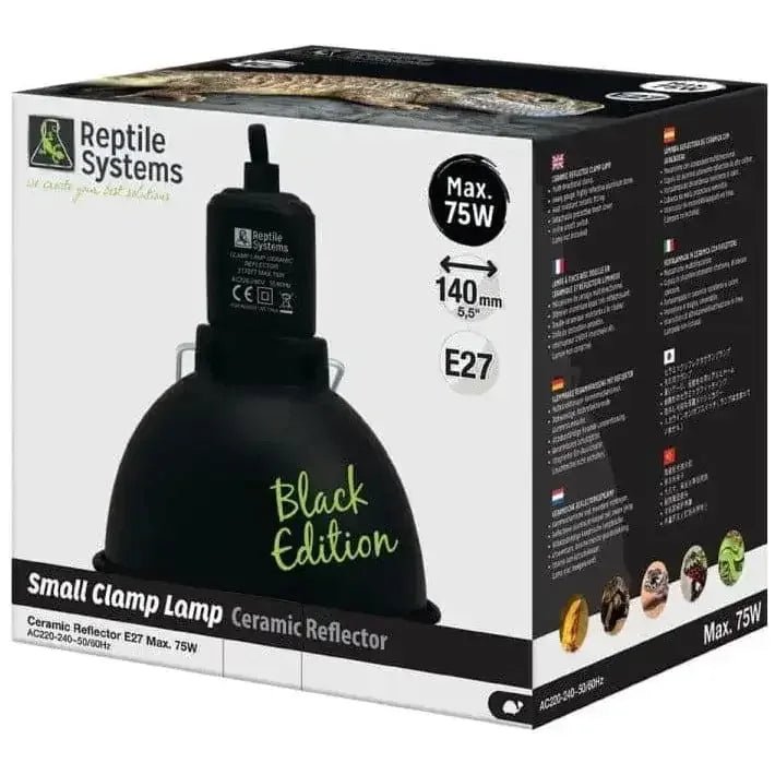 Reptile Systems Clamp Lamp Ceramic Reflector Black Edition - Talis Us