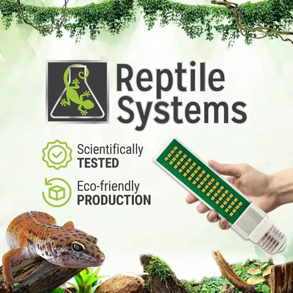 Reptile Systems New Dawn LED 6500K Bulb Lighting for Natural Plant Growth in Terrariums, Vivariums - Talis Us