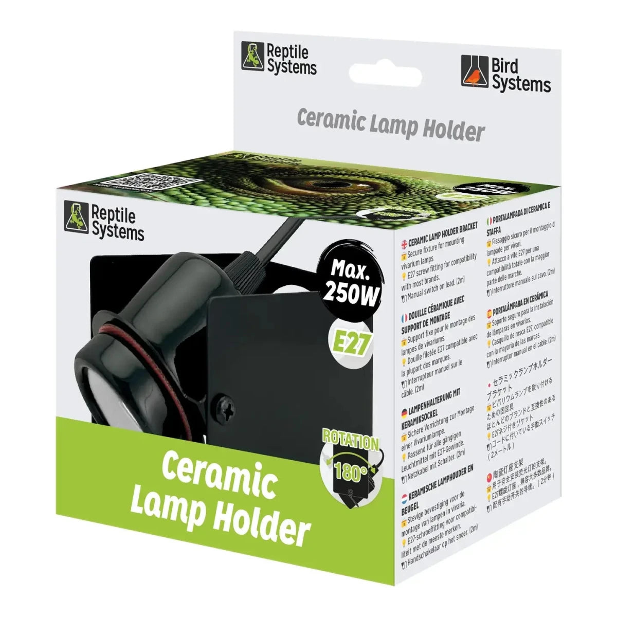Reptile Systems Rotating Ceramic Lamp Holder | E26 Heat & UV Socket - Talis Us