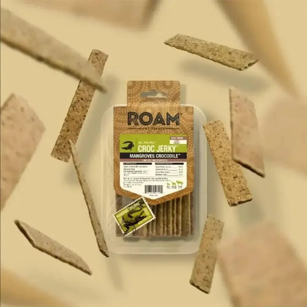 Roam Pet Treats Croc Jerky Wetlands Crocodile Treat for Dogs - Talis Us