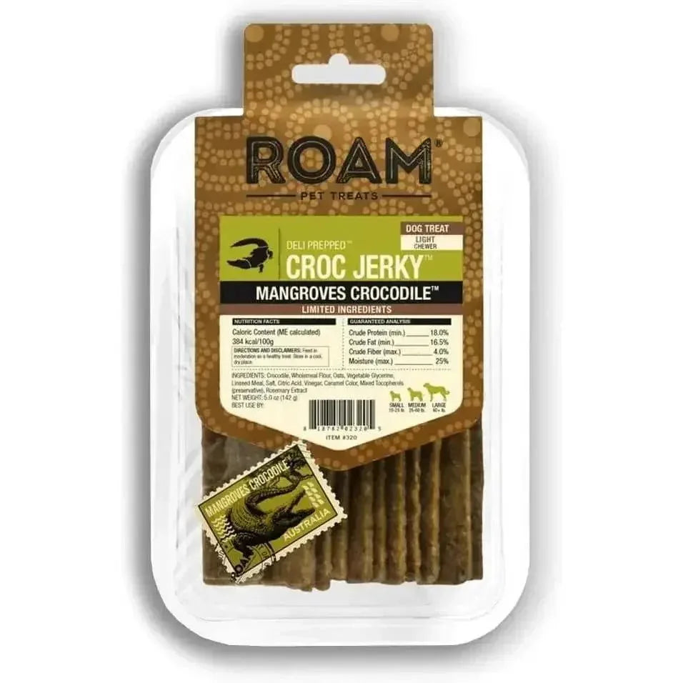 Roam Pet Treats Croc Jerky Wetlands Crocodile Treat for Dogs - Talis Us