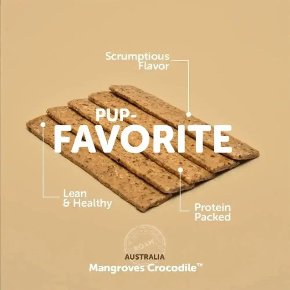 Roam Pet Treats Croc Jerky Wetlands Crocodile Treat for Dogs - Talis Us