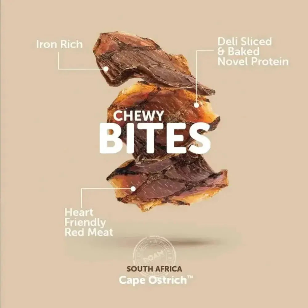 Roam Pet Treats Long Lasting Ossy Chews Ostrich Chews for Dogs 3oz - Talis Us