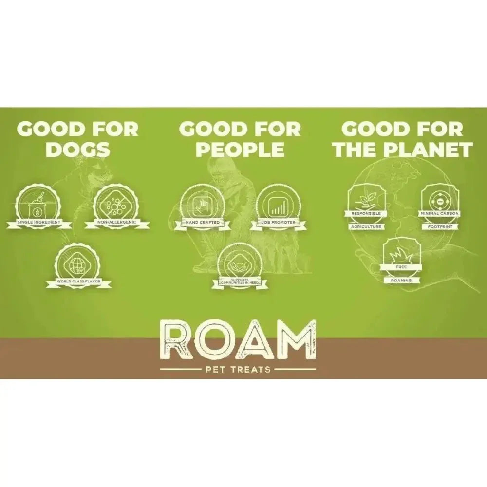 Roam Pet Treats Ossy Cuts Ostrich Neck Dog Chew for Small to Medium Dogs - Talis Us