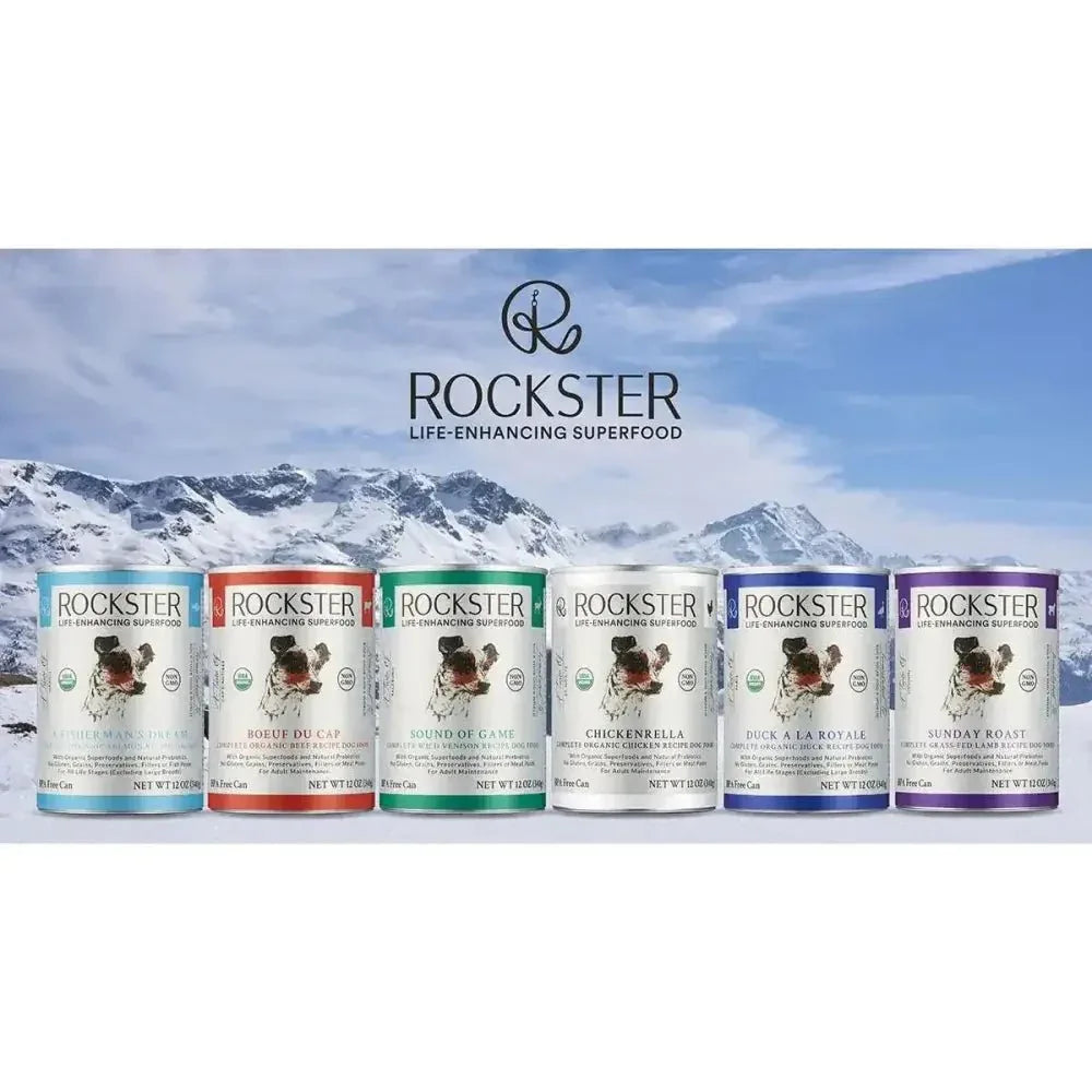 Rockster Fisherman's Dream Organic Salmon Wet Dog Food 12 / 12 oz - Talis Us