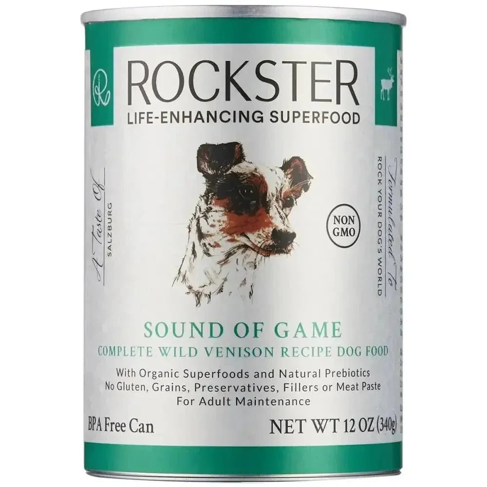 Rockster Sound Of Game Wild Venison Wet Dog Food 12 / 12 oz - Talis Us