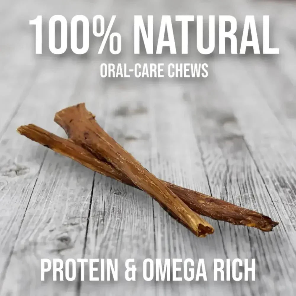 Savannah Crunchy Ostrich Esophagus Cuts. Light - weight, Natural Dog Chew Treat - Talis Us