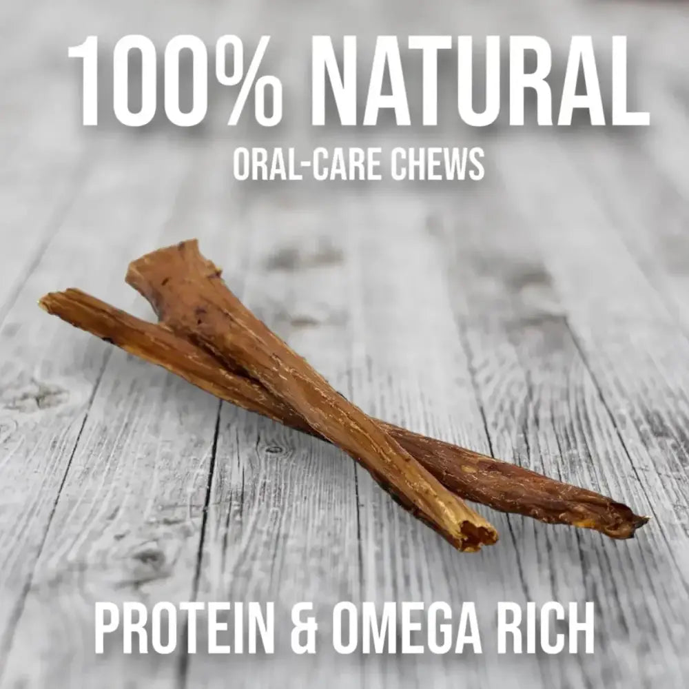 Savannah Crunchy Ostrich Esophagus Cuts. Light - weight, Natural Dog Chew Treat - Talis Us