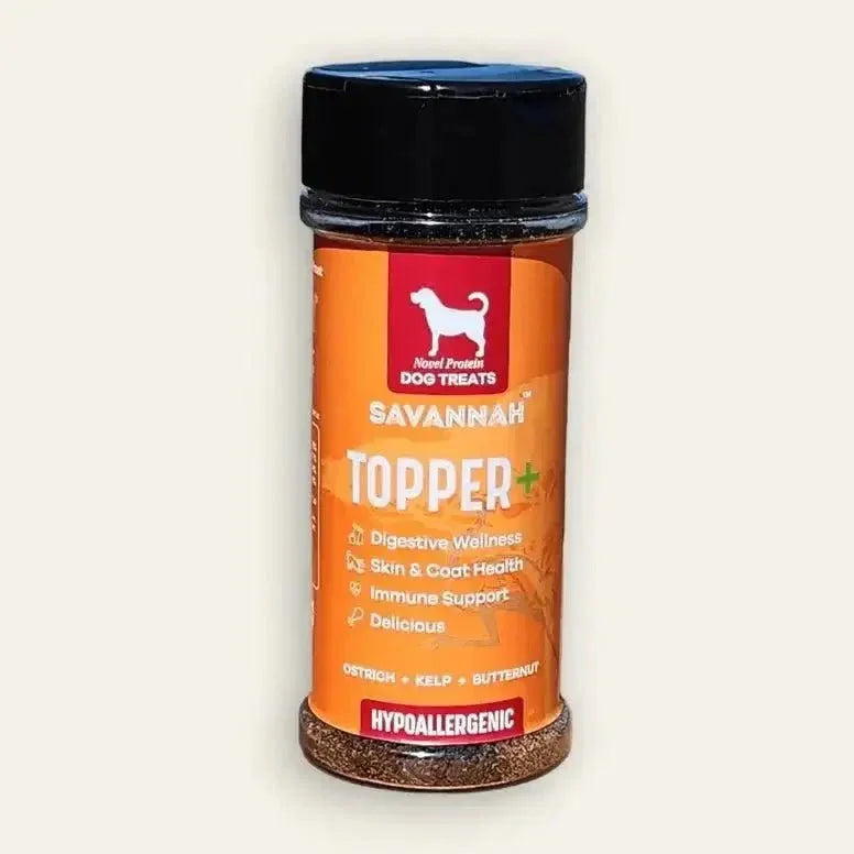 Savannah Pet Food Topper Plus: Ostrich & Butternut - The Flavorful, Gut - Healthy Superfood Boost for Your Dog's Kibble - Talis Us