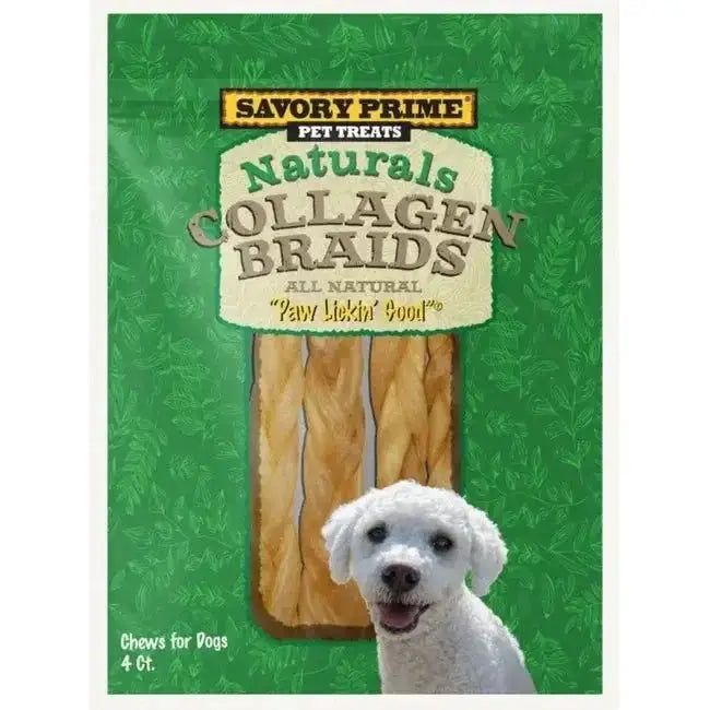 Savory Prime Naturals Collagen Braids – Healthy Chews for Happy Dogs - Talis Us