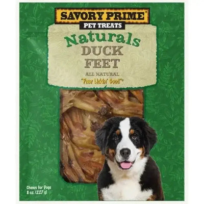 Savory Prime Naturals Duck Feet The Ultimate Chewing Treat for Your Dog 8 oz - Talis Us