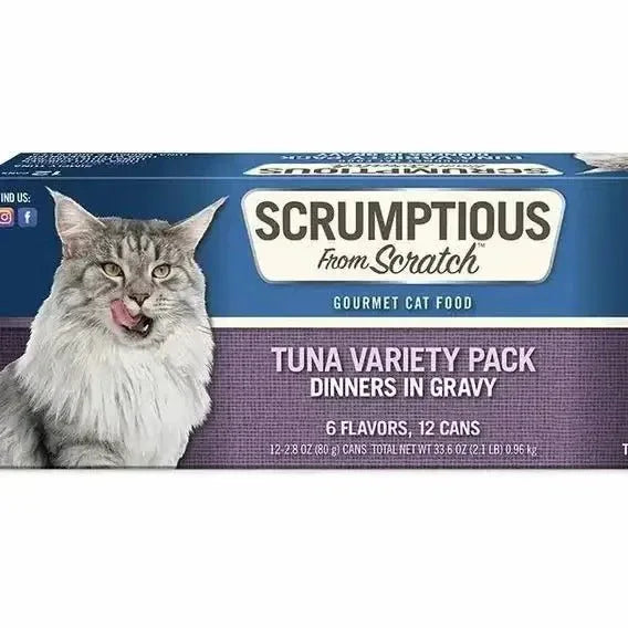 Scrumptious From Scratch Tuna Variety Pack Wet Cat Food 12/2.8oz - Talis Us