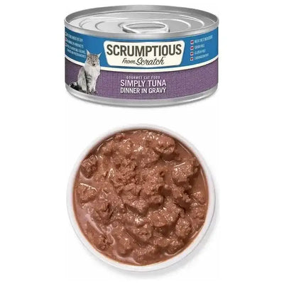 Scrumptious From Scratch Tuna Dinner in Gravy Wet Cat Food 12/2.8oz - Talis Us