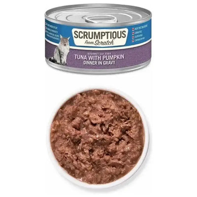Scrumptious From Scratch Tuna & Pumpkin Dinner in Gravy Pack Wet Cat Food 12/2.8oz - Talis Us
