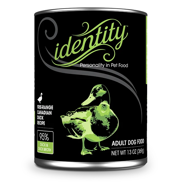 Identity 95% Free-Range Canadian Duck & Duck Broth Pâté Wet Dog Food 12/13OZ