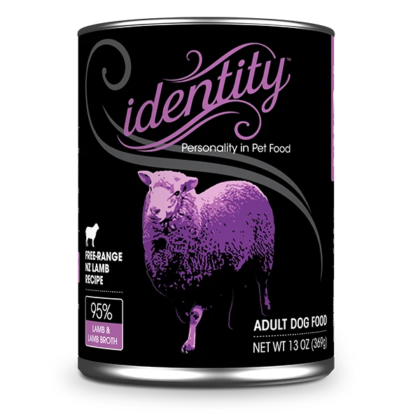 Identity 95% Free-Range NZ Lamb & Lamb Broth Pâté Wet Dog Food 12/13OZ