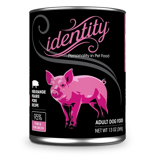 Identity 95% Free-Range Prairie Pork & Pork Broth Pâté Wet Dog Food 12/13OZ