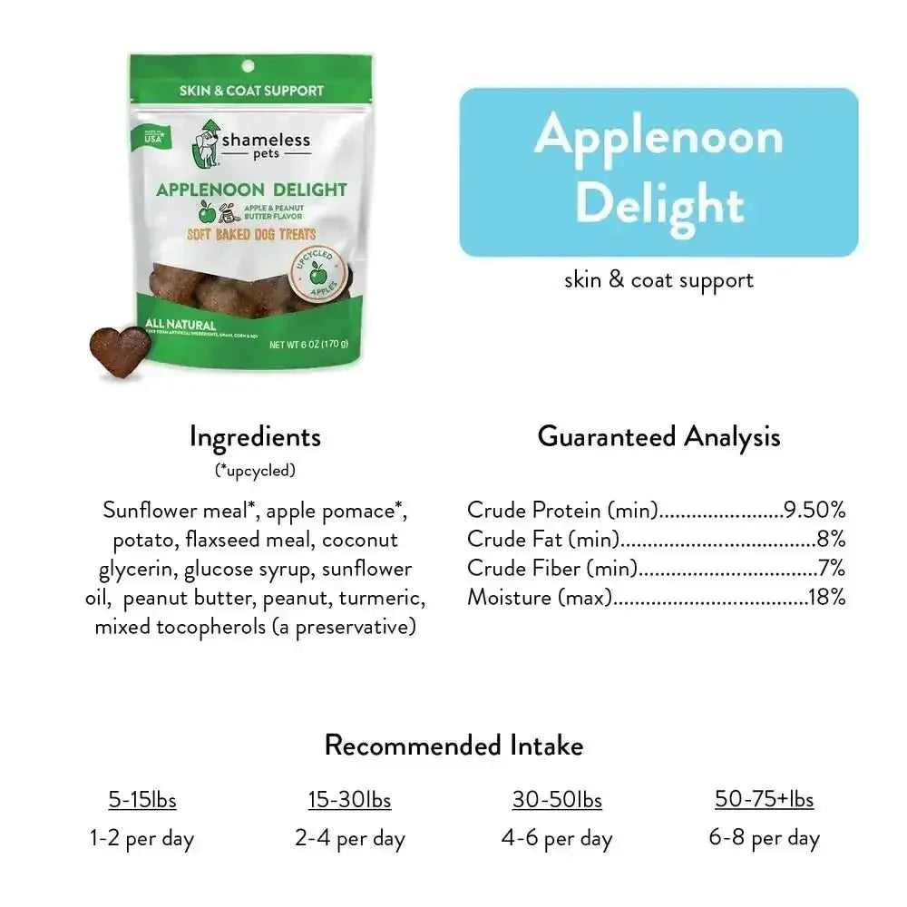 Shameless Pets Applenoon Delight Soft Baked Dog Treats - Talis Us