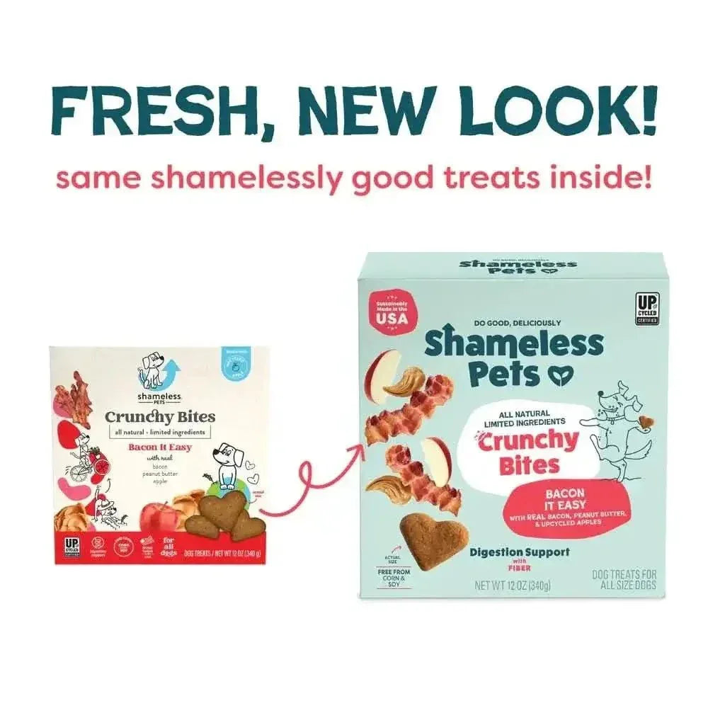 Shameless Pets Bacon It Easy Bacon Flavor Crunchy Dog Treats - Talis Us