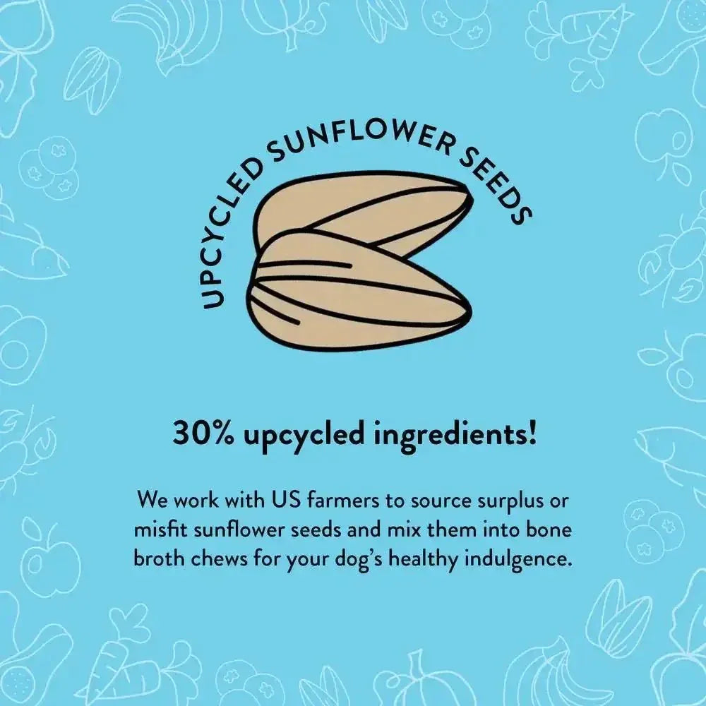 Shameless Pets Bone Broth Chews Peanut Butter Bliss Dog Treats - Talis Us