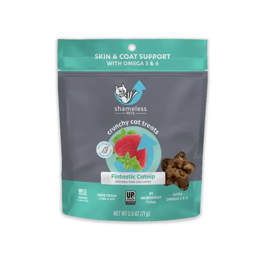 Shameless Pets Fintastic Catnip Crunchy Cat Treats 2.5oz - Talis Us