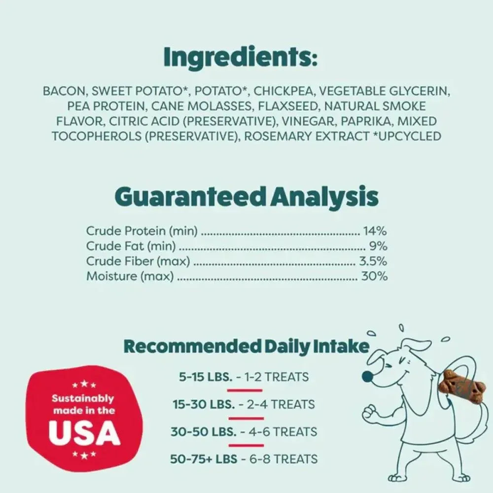 Shameless Pets Soft and Chewy Bacon Dog Treats 8oz - Talis Us