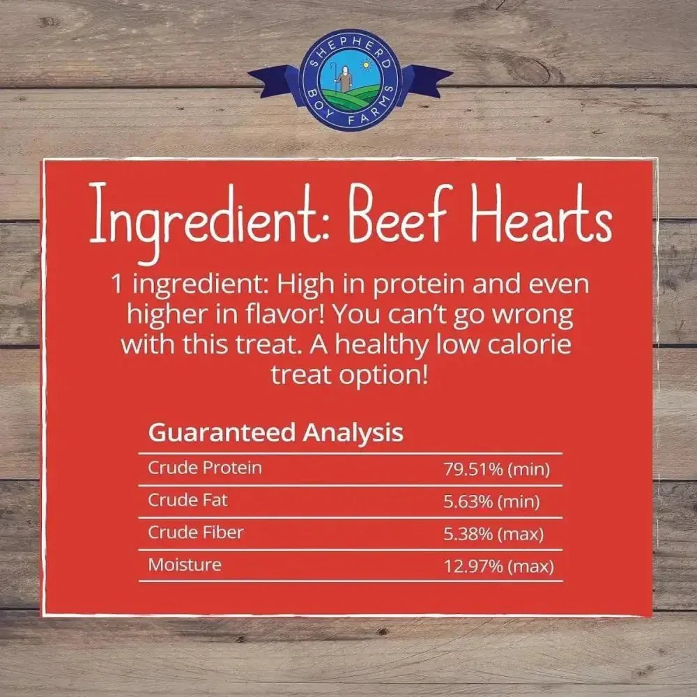 Shepherd Boy Farms Freeze Dried Beef Heart Dog Treats - Talis Us