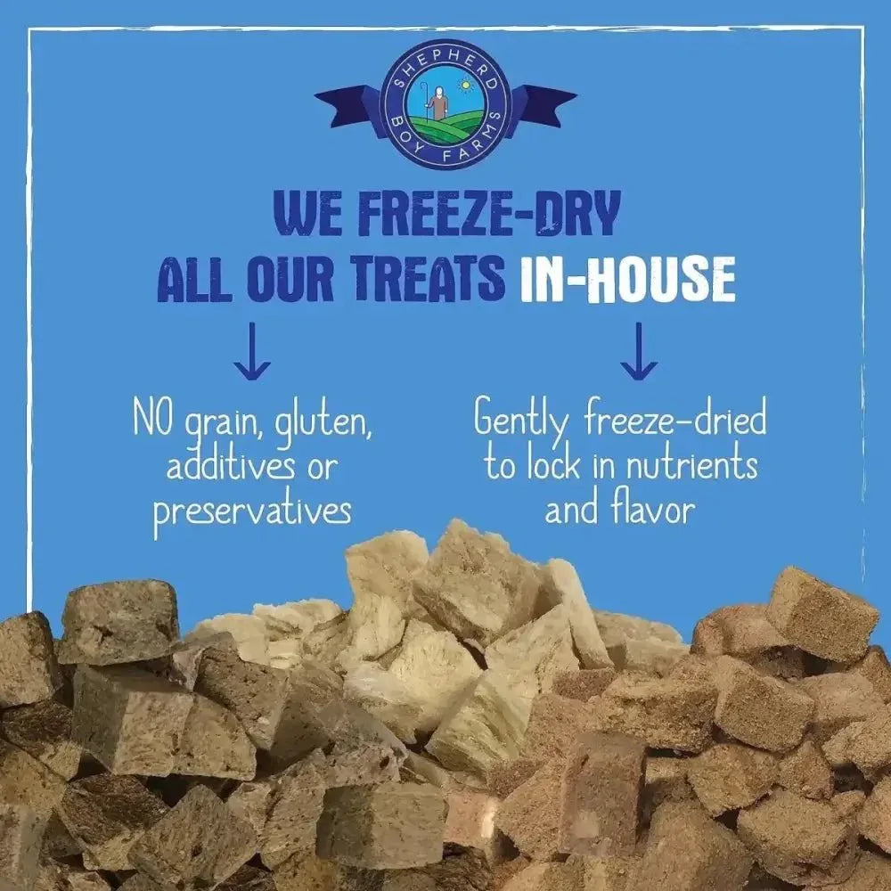 Shepherd Boy Farms Freeze Dried Chicken Heart Dog Treats - Talis Us