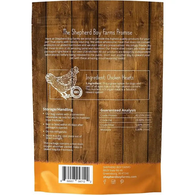 Shepherd Boy Farms Freeze Dried Chicken Heart Dog Treats - Talis Us