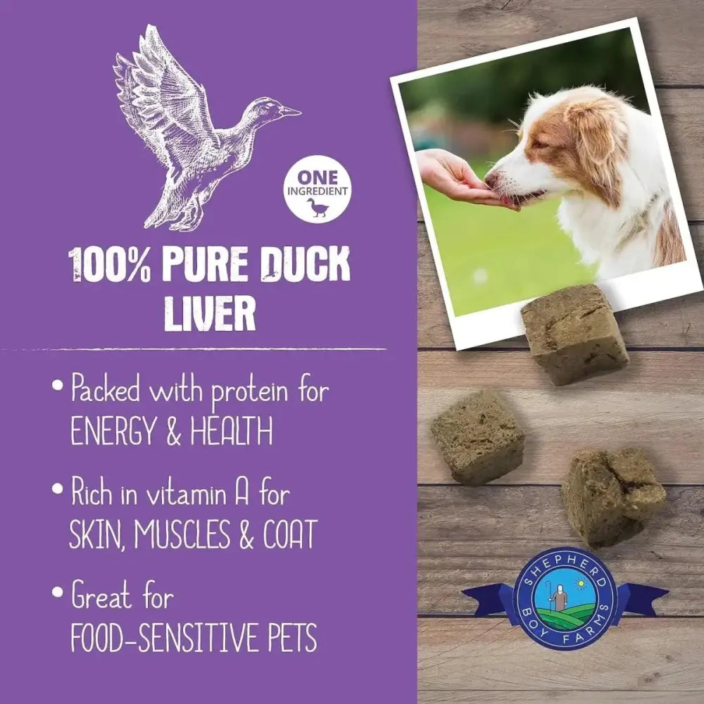 Shepherd Boy Farms Freeze Dried Duck Liver Dog Treats - Talis Us