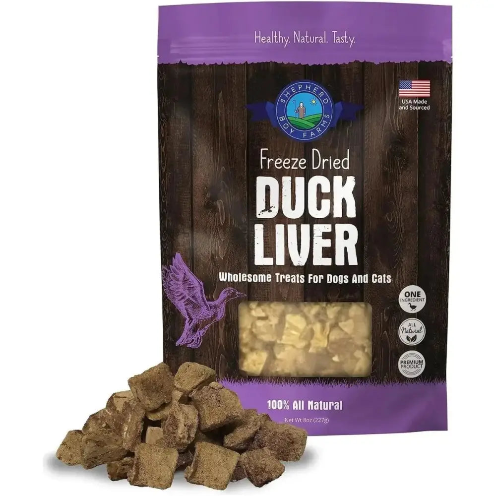 Shepherd Boy Farms Freeze Dried Duck Liver Dog Treats - Talis Us
