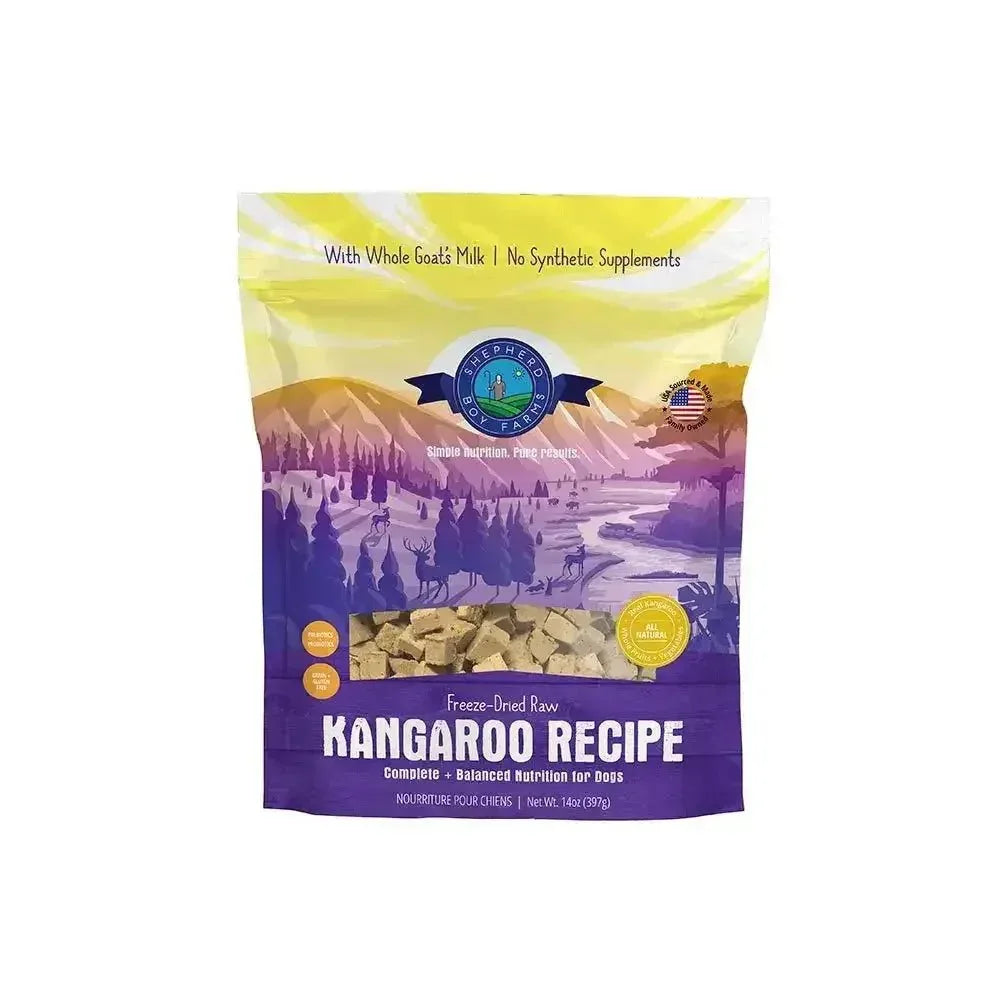 Shepherd Boy Farms Freeze - Dried Kangaroo Recipe Hypoallergenic Dog Food 14oz - Talis Us