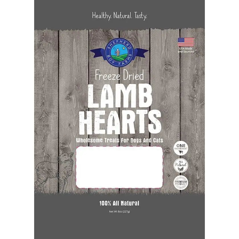Shepherd Boy Farms Freeze - Dried Lamb Hearts Dog Treats - Talis Us
