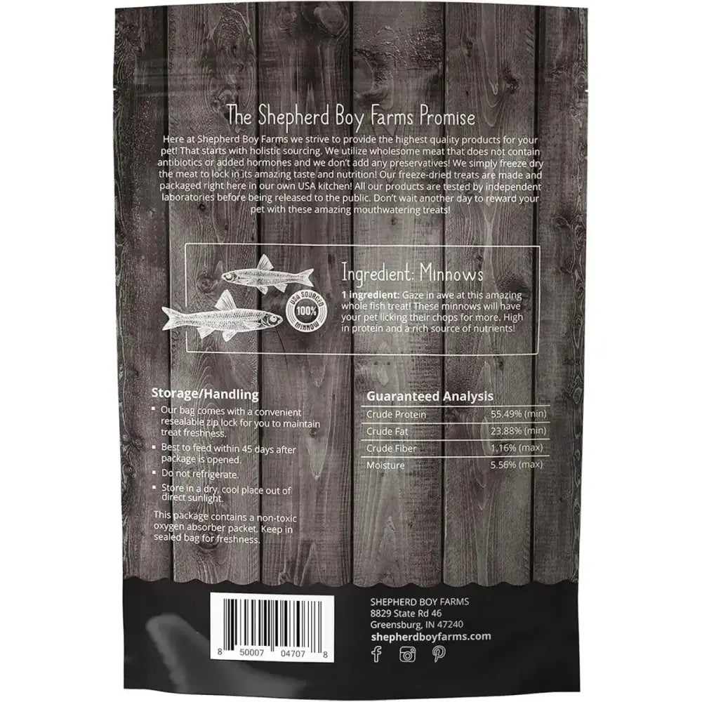 Shepherd Boy Farms Freeze Dried Minnow Dog Treats - Talis Us