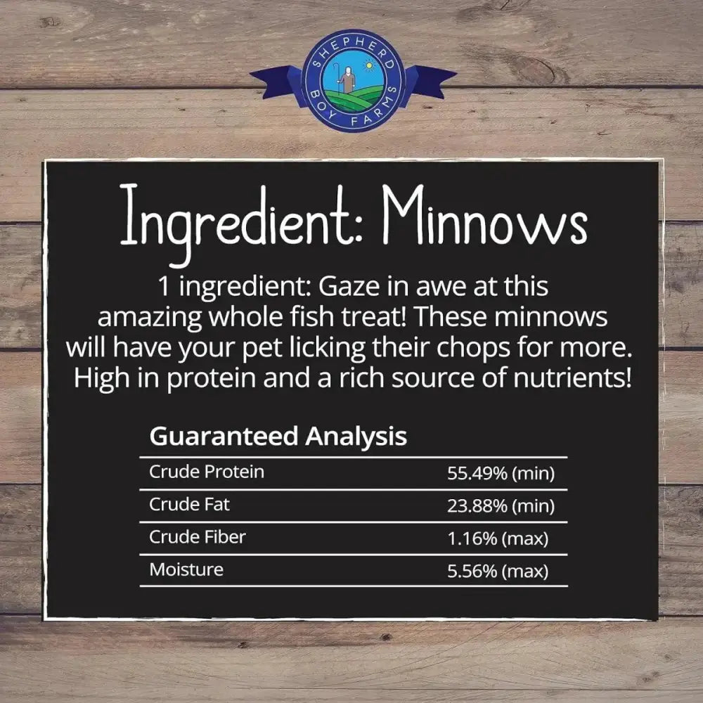 Shepherd Boy Farms Freeze Dried Minnow Dog Treats - Talis Us