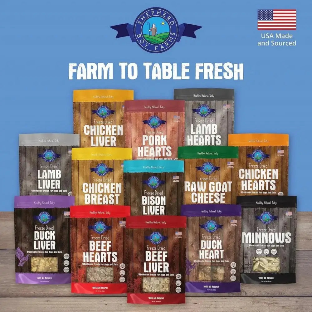 Shepherd Boy Farms Freeze Dried Minnow Dog Treats - Talis Us