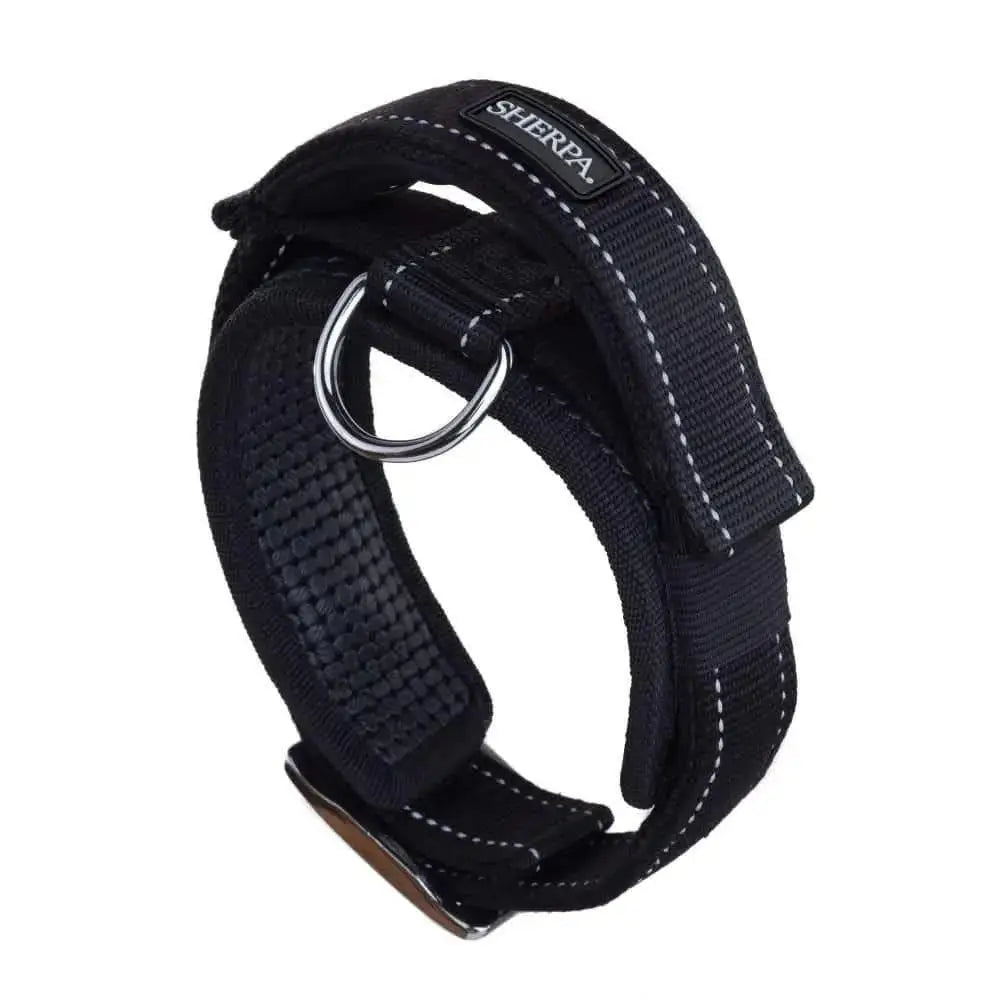 Sherpa's Pet Trading Company Dog Collar with Built in Leash Black Sherpa's Pet Trading Company CPD