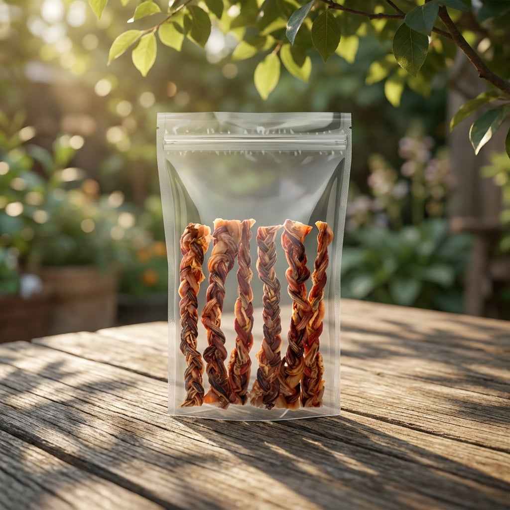 Talis Us Braided Pig Pizzles Dog Treats 6 Units