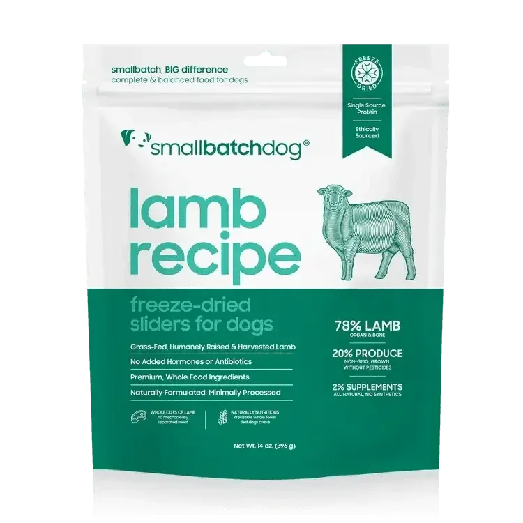 Smallbatch Lamb Recipe Sliders Freeze - Dried Dog Food 25oz - Talis Us