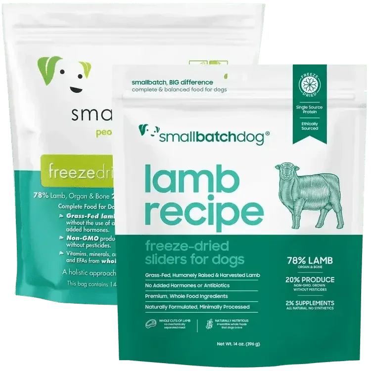 Smallbatch Lamb Recipe Sliders Freeze - Dried Dog Food 25oz - Talis Us