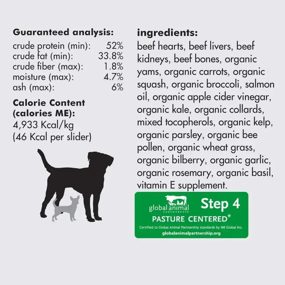 Smallbatch Pets Freeze - Dried Premium Raw Food Diet for Dogs, Beefbatch Sliders Dog Food - Talis Us