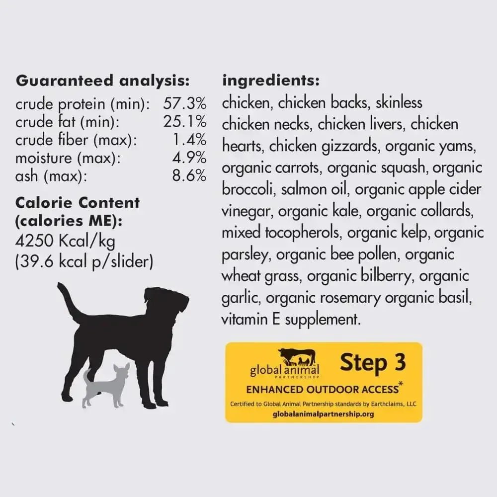 Smallbatch Pets Freeze - Dried Premium Raw Food Diet for Dogs, Chicken Sliders Dog Food - Talis Us