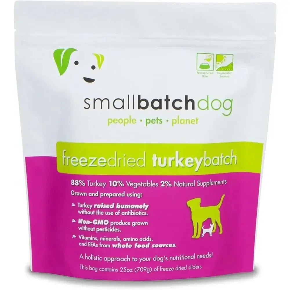 Smallbatch Pets Freeze - Dried Premium Raw Food Diet for Dogs, Turkey Sliders Dog Food - Talis Us
