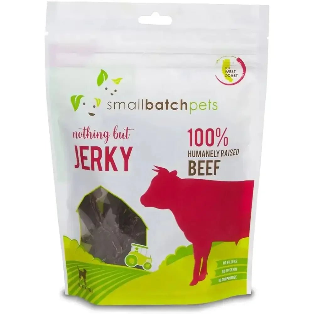 Smallbatch Pets Premium Beef Jerky Treat for Dogs and Cats, 4 oz - Talis Us
