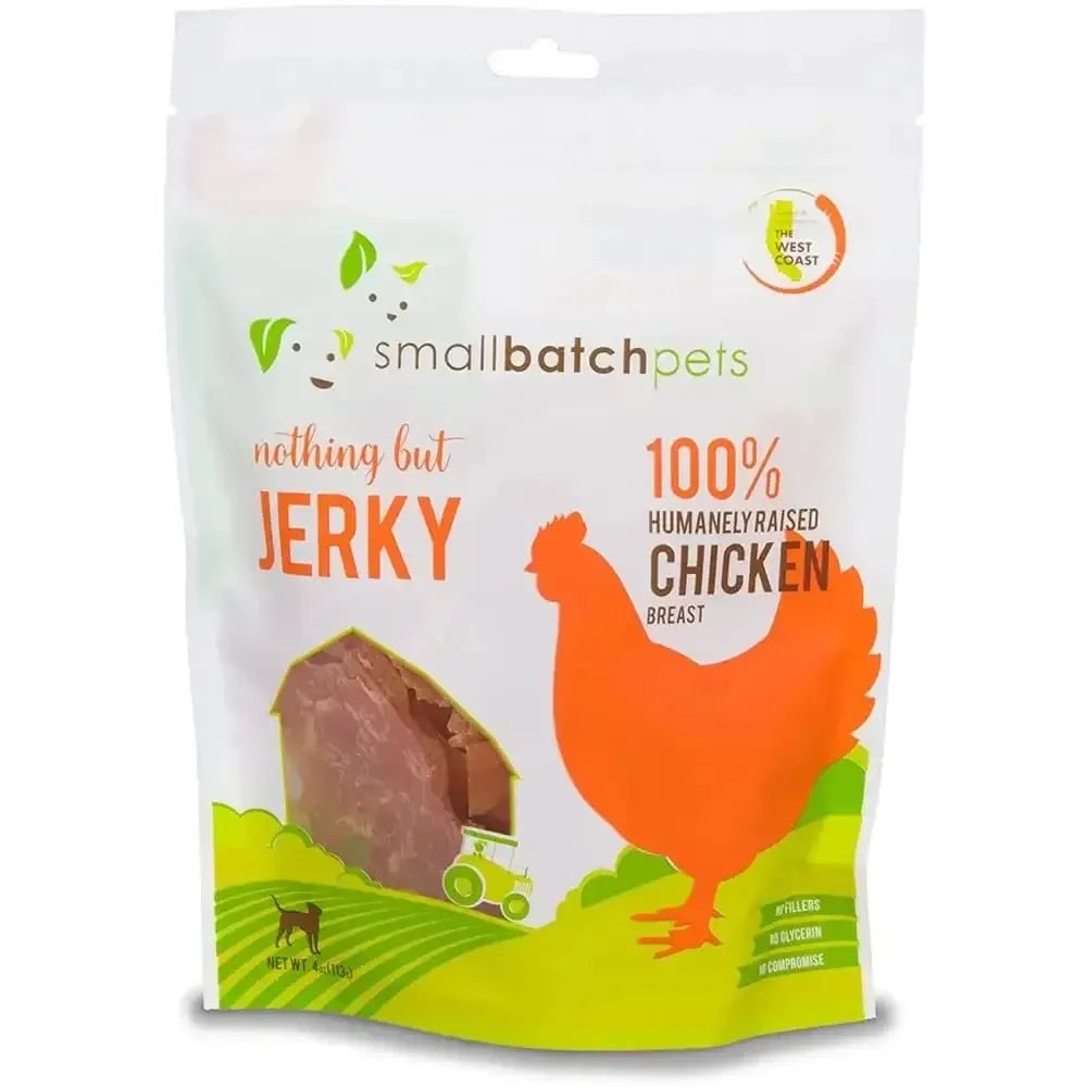 Smallbatch Pets Premium Chicken Jerky Treat for Dogs and Cats, 4 oz - Talis Us