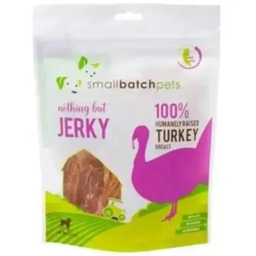 Smallbatch Pets Premium Turkey Jerky Treat for Dogs and Cats, 4 oz - Talis Us