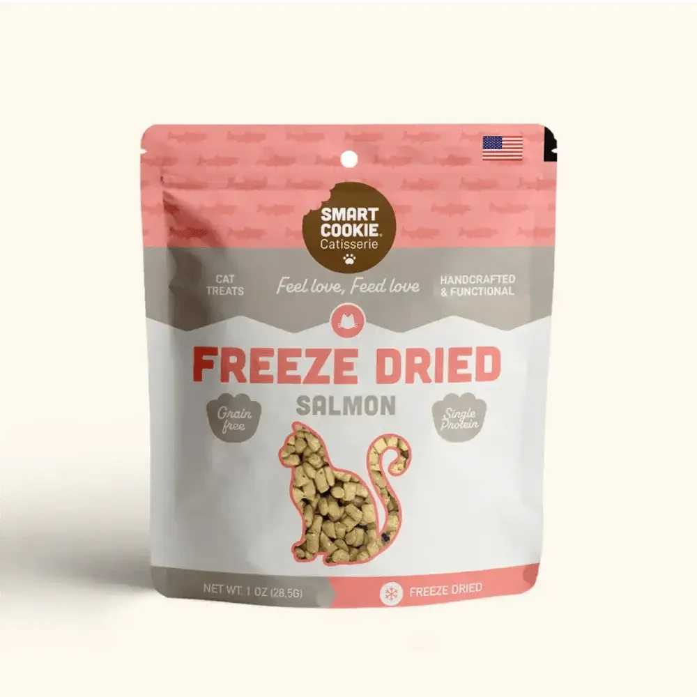Smart Cookie Freeze - Dried Alaskan Salmon Cat Snacks - Talis Us