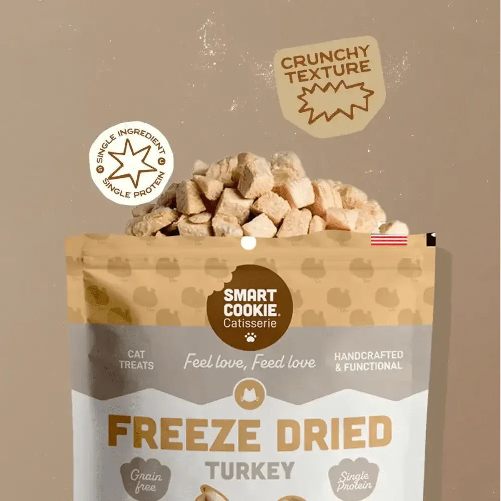 Smart Cookie High - Protein Freeze - Dried Turkey Cat Snacks - Talis Us